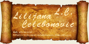 Lilijana Čelebonović vizit kartica
